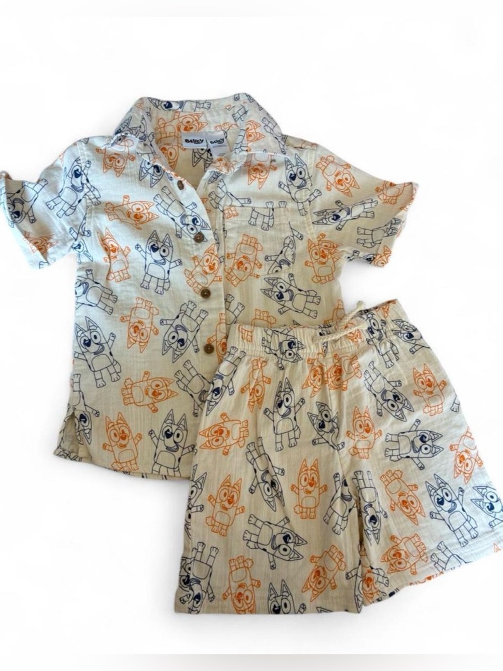 Bluey & Bingo cotton Gauze Boys Outfit size 6